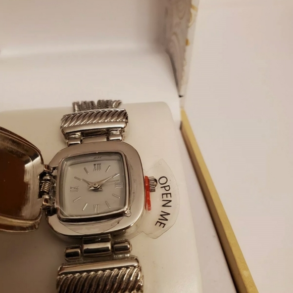 Flip Aqua Case Cover Stainless Chain watch 25mm - Picture 5 of 8